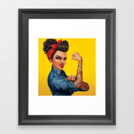 Rosie the Riveter Framed Art Print