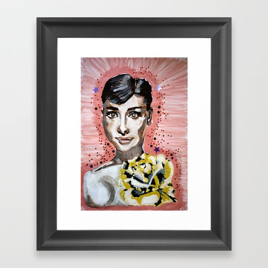 Audrey Hepburn 2 Framed Art Print
