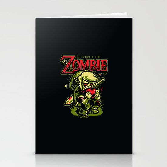Legend of Zombie Stationery Cards