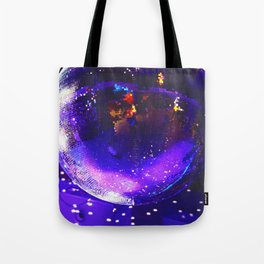 In the round; disco ball 1970's era dance club color photograph / photography for home and wall decor Tote Bag