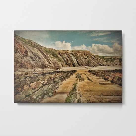 Cornish Coast Metal Print
