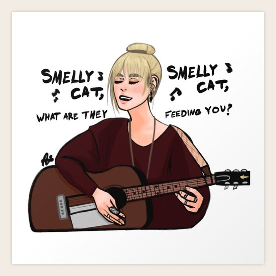 phoebe from friends Art Print by Badchocofox | Society6