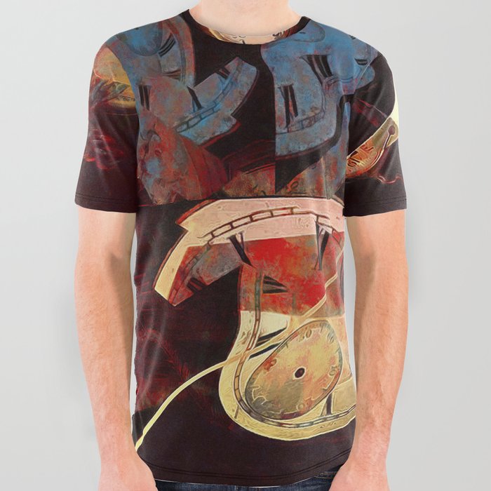 Clocks All Over Graphic Tee