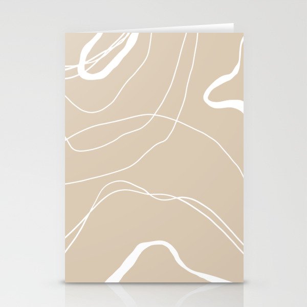LINEE DI VITA - The lines of life - Modern abstract art hand drawn Stationery Cards