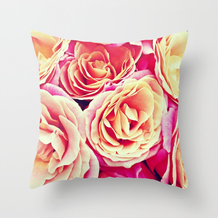 Yellow and online pink throw pillows