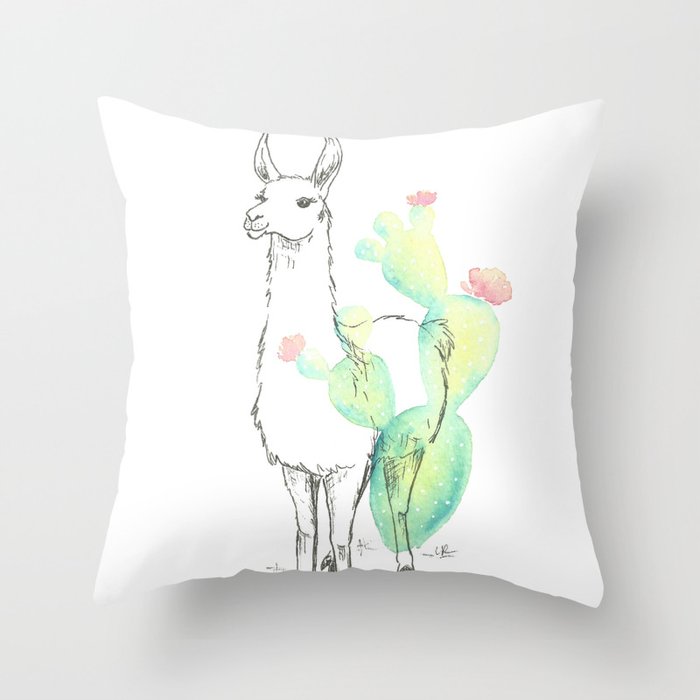 Cactus Llama Pillow