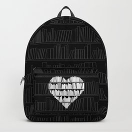 Book Lover Backpack | Heart, Read, Geek, Books, Nerd, Reader, Bookworm, Librarian, Lover, Bibliophile 