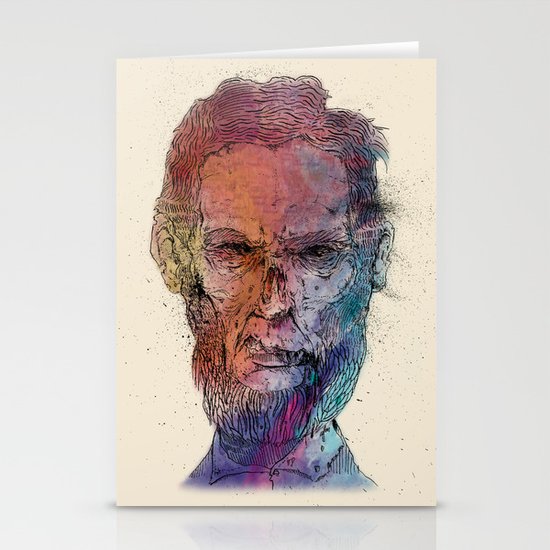 Zombie Lincoln Stationery Cards