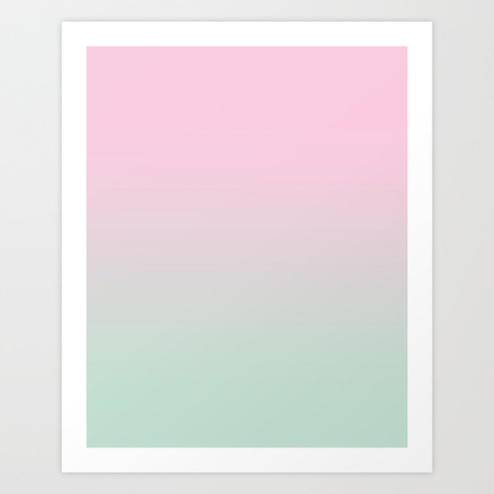 Keelee Ombre Pastels Minimal Canvas Art Painting Sunset Nursery