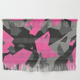 Black\Grey\Pink Geometric Camo Wall Hanging