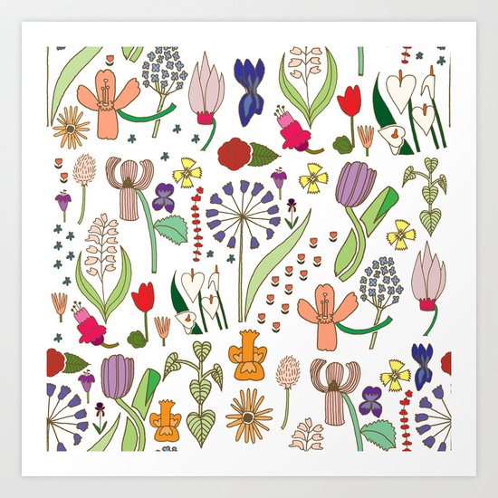 We belong among the wildflowers. Art Print