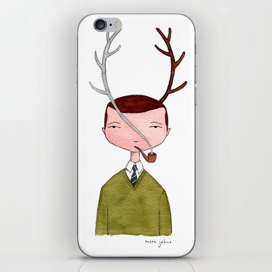 One real antler, one imagined iPhone & iPod Skin