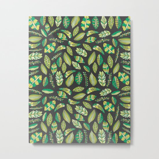 Night Tropical Jungle Metal Print