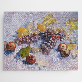 Impressionist Painting Grapes, Lemons, Pears, and Apples (1887) by Vincent Van Gogh Jigsaw Puzzle