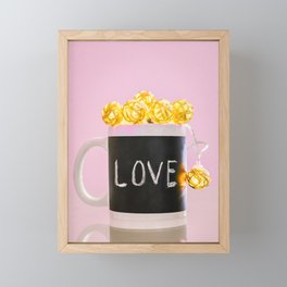 A cup of Love Framed Mini Art Print
