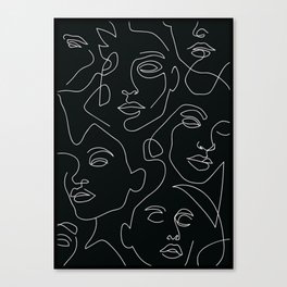 People line pattern Canvas Print