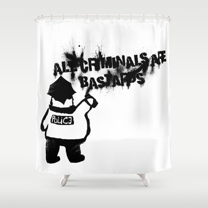 All Cops Shower Curtain By Bongonation Society6