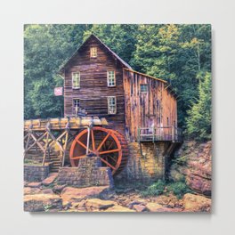 Old Mill in Beckley West Virginia Metal Print | Gladecreek, Historic, River, Water, Westvirginia, Wallprints, Gristmill, Unitedstates, Usa, Photo 