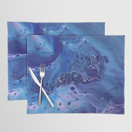 Blue & Pink Marble Abstraction Placemat