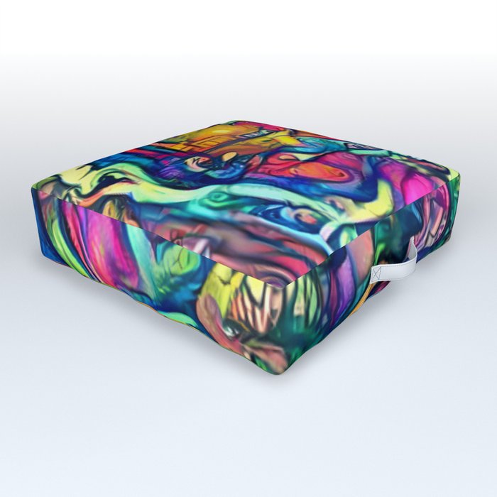 Colorful Forest  Outdoor Floor Cushion