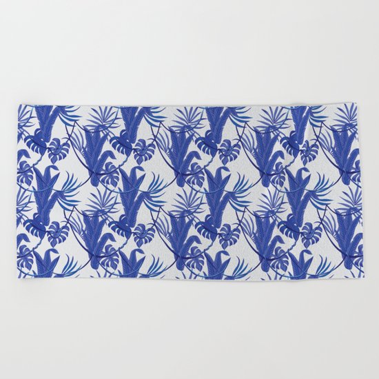 Jungle pattern Beach Towel