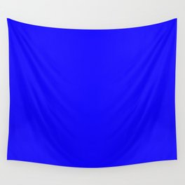 Curves in Yellow & Royal Blue ~ Royal Blue Wall Tapestry