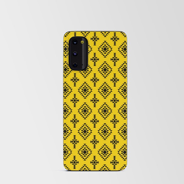 Yellow and Black Native American Tribal Pattern Android Card Case