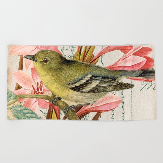 Vintage Flowers #27 Beach Towel