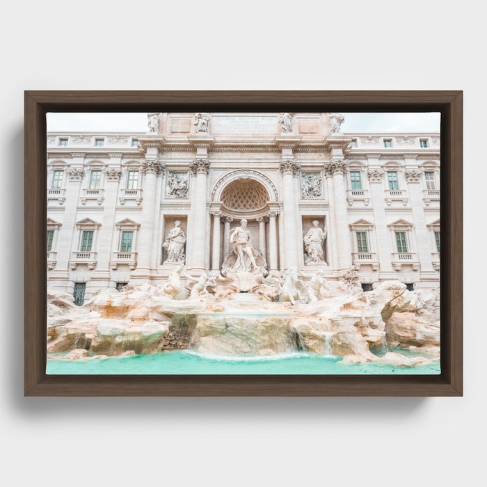 Trevi Fountain Framed Canvas