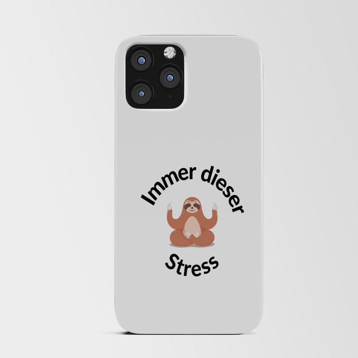 Always This Stress Funny Sloth iPhone Card Case
