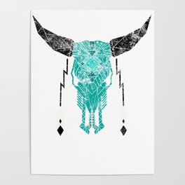 Southwest Skull Poster