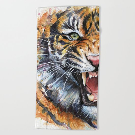 Tiger Beach Towel