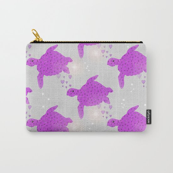 Turtle Hearts Carry-All Pouch