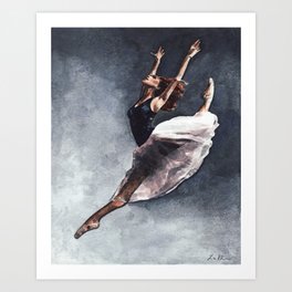 Misty Copeland Ballerina Leap Art Print
