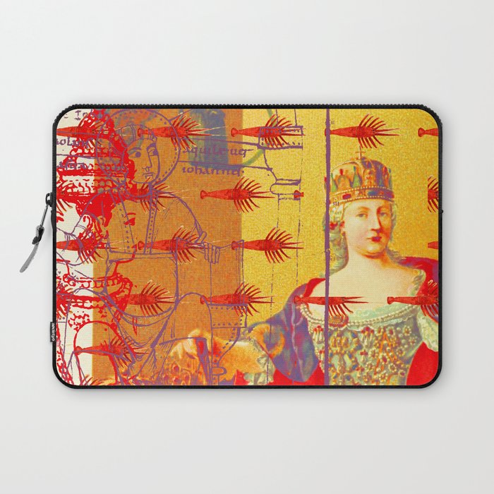 THE ONE BIG QUEEN AND THE MANY LITTLE RED LOBSTERS Laptop Sleeve