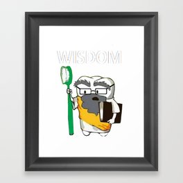 Funny DentistT ShirtWisdomToothDentalShirt Framed Art Print