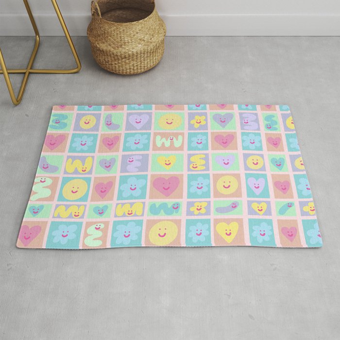 Love Candies -  edition one, yellow, pink, purple, blue Rug