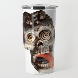 Zombie with tongue out from Creatures in My House stop motion animated film Travel Mug