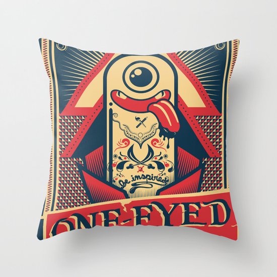 One-eyed Pirate Throw Pillow