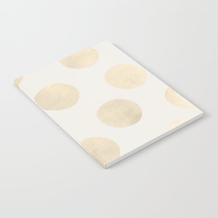 Gold Polka Dots Notebook