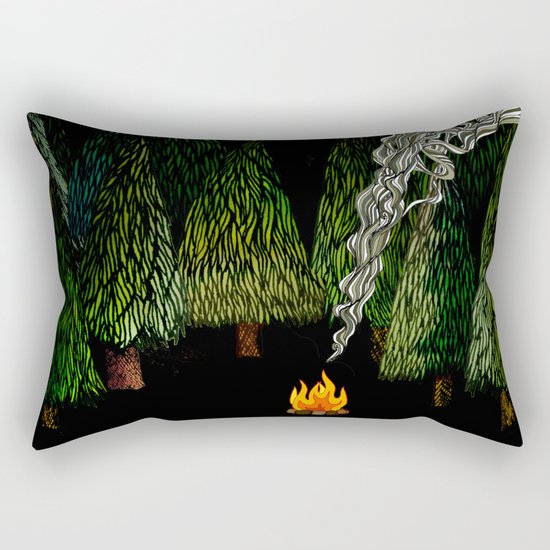 Campfire Rectangular Pillow
