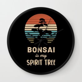 Bonsai is my Spirit Tree Wall Clock