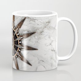 NBARBARAGHA DSXIII Logo Gold & White Marble Coffee Mug