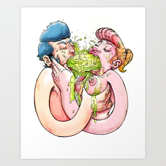 Chunky love Art Print