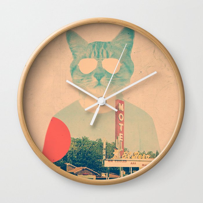 Cool Cat Wall Clock