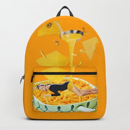 Cheese Dreams Backpack | Cheese, Collage, Popart, Midcentury, Curated, Vintage, Retro, Macncheese, Macaroniandcheese, Funny 