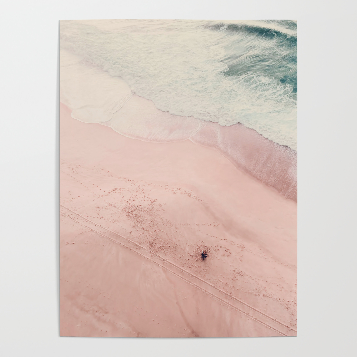Sea Of Love Iii Aerial Beach And Ocean Photography By Ingrid Beddoes Poster By Ingrid Beddoes Photography Society6