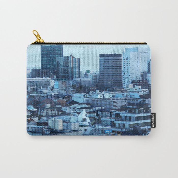 Density in Blue Carry-All Pouch