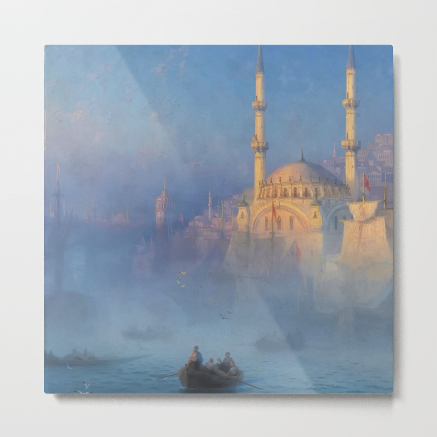 Constantinople Istanbul Suleymaniye Mosque In Fog By Ivan Aivazovsky Metal Print By Providenceatheneumarts Society6