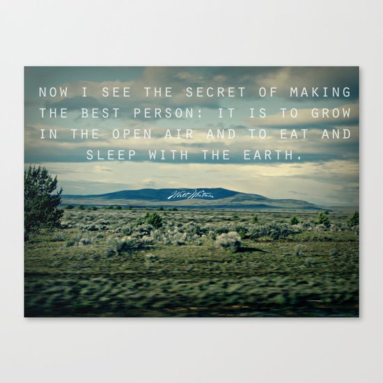 Whitman: Earth Canvas Print
